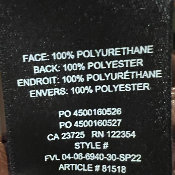 Aritzia Wilfred Melina High-rise StraightLeg Cognac Vegan Pants Capsule Wardrobe - Picture 11 of 11